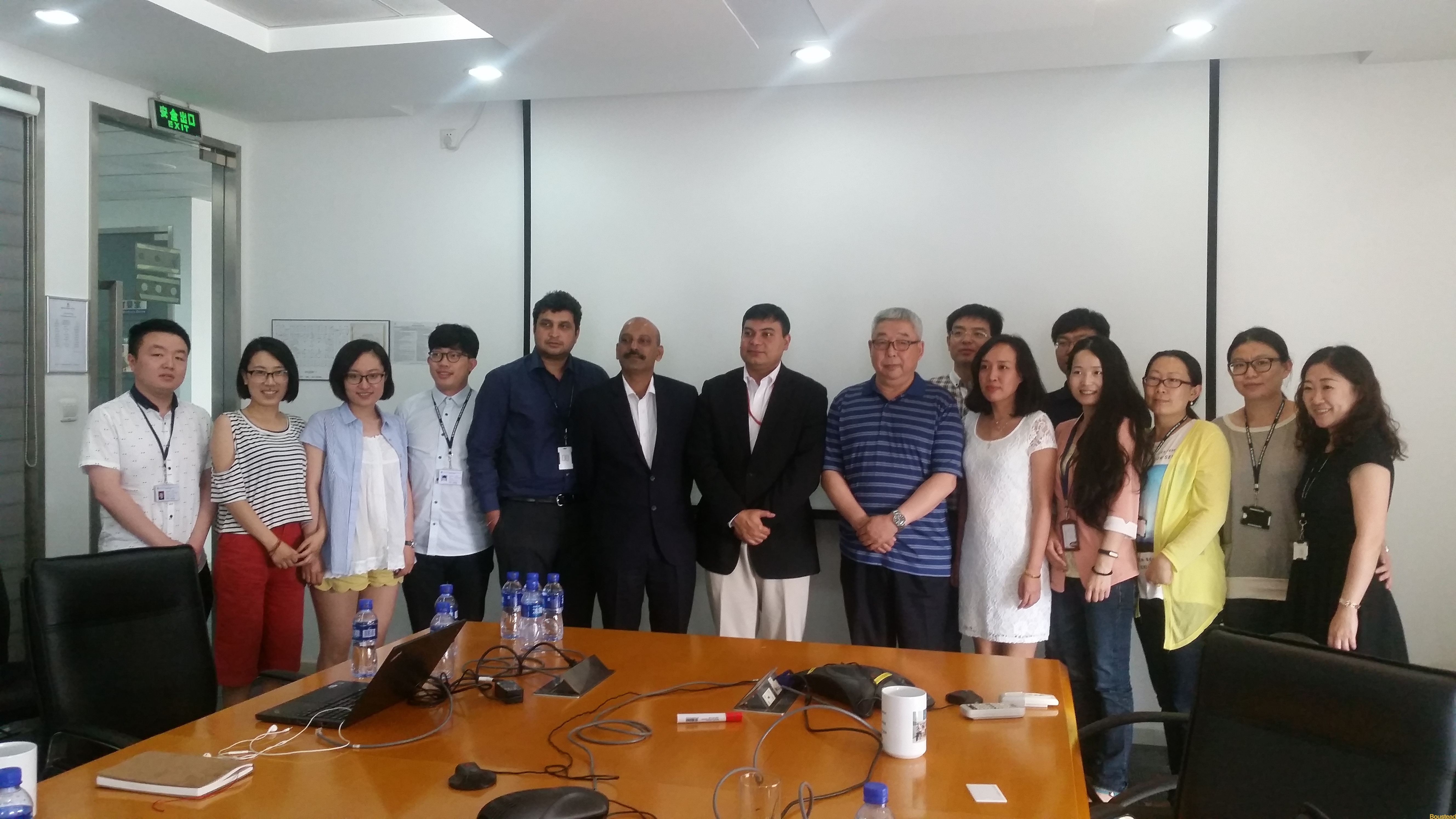 新葡的京与塔塔咨询服务有限公司合作项目结业仪式