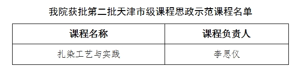喜报！新葡的京在第二批天津市级课程思政示范课程评选中喜获佳绩